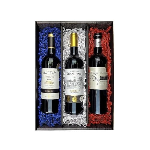 Bull & Bear Vive la France! Probierpaket 3 preisgekrönte Rotweine (3 x 0.75 l), Weingeschenk mit französischen Weinen
