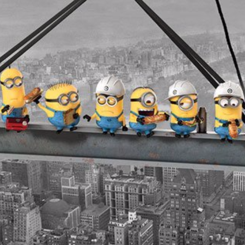 Poster - Minions Lunch on a Skyscraper