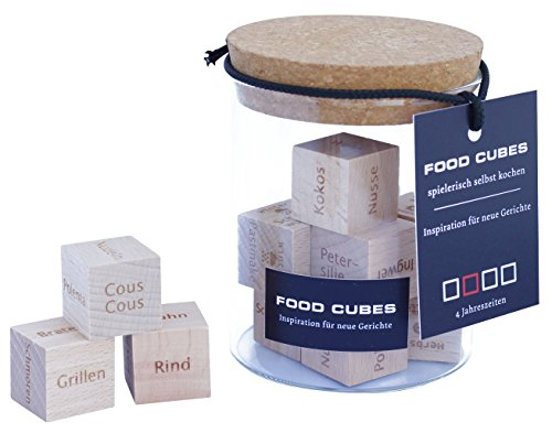 FOOD CUBES – Inspiration für neue Gerichte! Mit dieser ausgefallenen Geschenkidee mehr Spaß und Abwechslung beim Kochen. Das ideale Ostergeschenk!