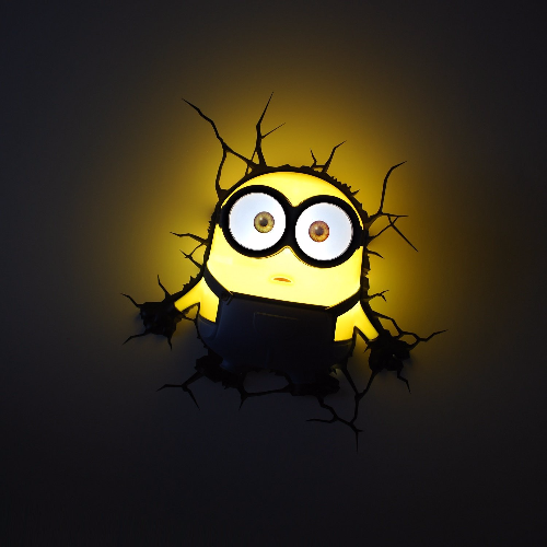 Minions 3D-Wandleuchte Bob